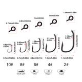 250pcs TEFLON Sharp Carp Fishing Hooks TFSH-B Single Barbed Fishhooks