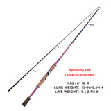 Fairiland 018C M MH Spinning Fishing Rod 1.83m/1.98m/2.1m Carbon Lure Fishing Pole Cork Wood Handle