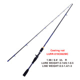Nueltin 019c 6.6'/7' Carbon Casting Rod Spinning Rod Lure Fishing Rod - USA