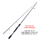 Nueltin 019c 6.6'/7' Carbon Casting Rod Spinning Rod Lure Fishing Rod