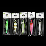 Metal Lead Bait 40g/60g/80g Boat Fishing Jig 5pcs/lot 5 Color Even Mixed