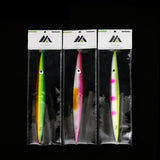 Metal Cast Jig Spoon  Lead Bait 100/150g Sea Fishing Lure 3pcs/lot 3 Color Even Mixed