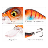 10pcs 6cm/11g Mini Minnow Fishing Lures 10 Colors with Lure Box