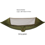 1-2 Person Camping Mosquito Net Parachute Hammock Hanging Sleeping Bed