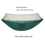 1-2 Person Camping Mosquito Net Parachute Hammock Hanging Sleeping Bed