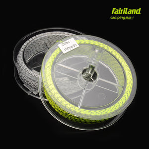 2pcs/Lot 20LB 100Yards Fly Fishing Backing Line Double Colors Polyester 4 Braided Fishing Wire