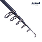 US fairiland THELON 36T Carbon Telescopic Fishing Rod w/ Metal Reel Seat