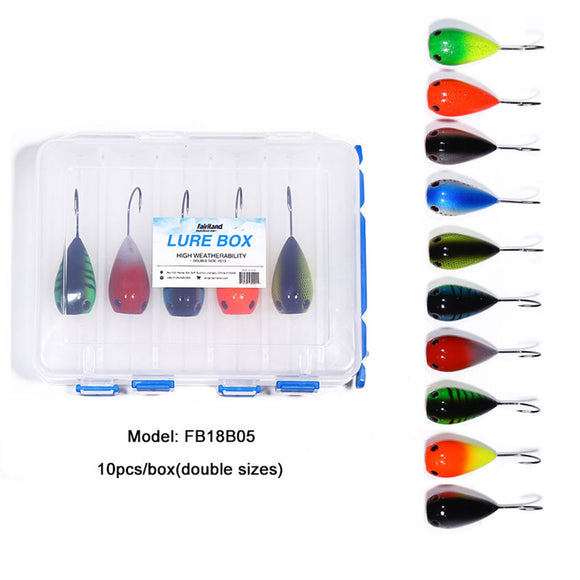10pcs 8cm 13.2g Floating Egg Fishing Lure Popper Bait 10 Colors with Lure Box