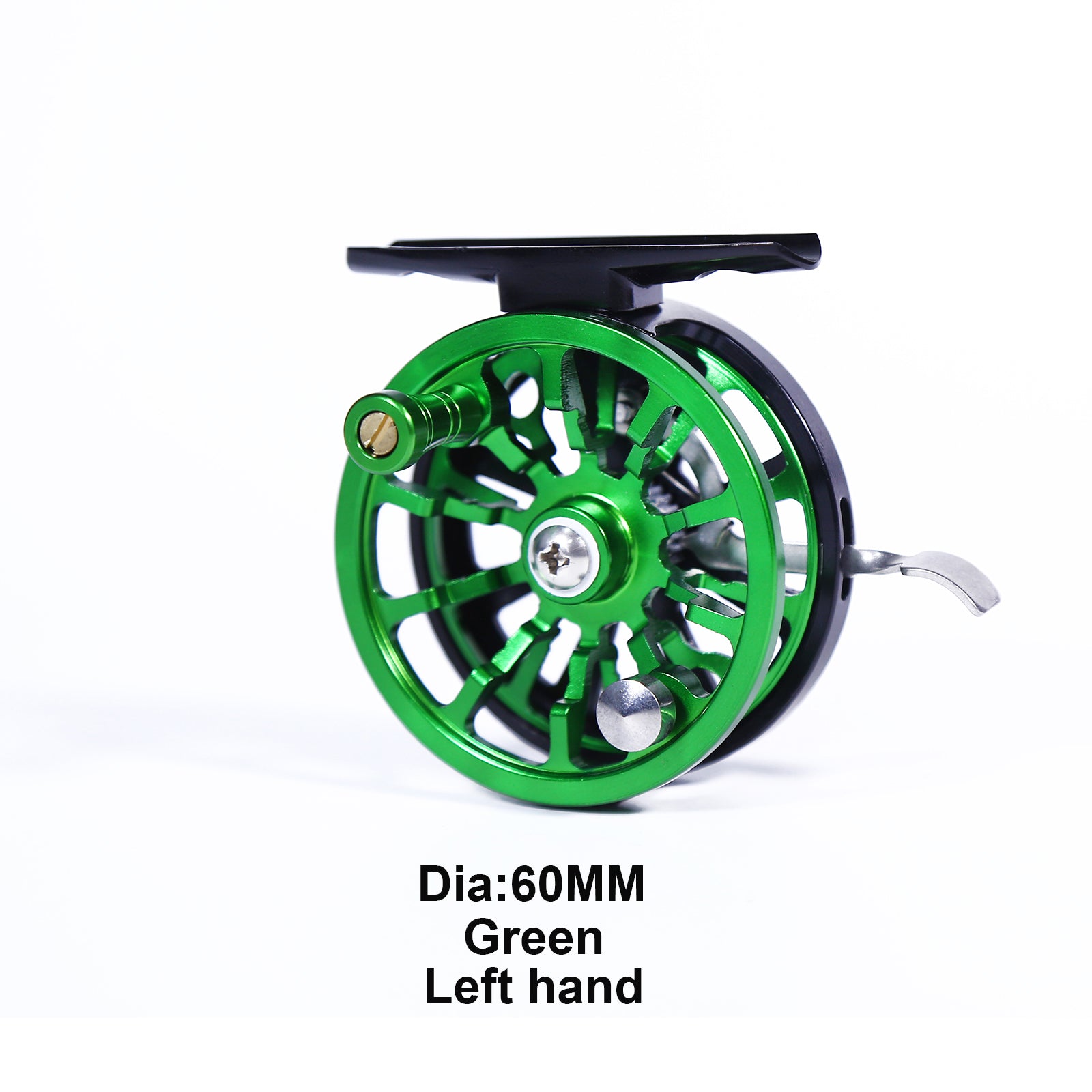 60mm Multi-color Full Aluminum Ice Fishing Reel Left/Right Handed