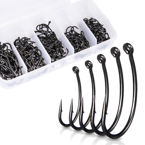 250pcs Barbed Fishing Hook Carp Hook High Carbon Steel Fishhook TFSH-G – Fairiland Outdoor Technology