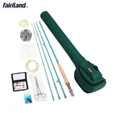 Fly Fishing Starter Kit 015C3-4# 2.7m Carbon Rod 3/4(80mm) Fly Reel Fly Fishing Accessories and Bag