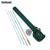 Fly Fishing Starter Kit 015C3-4# 2.7m Carbon Rod 3/4(80mm) Fly Reel Fly Fishing Accessories and Bag