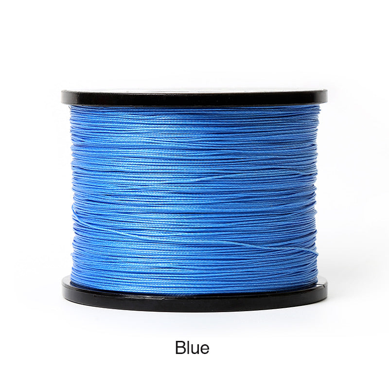 Braided Fishing Line 4 Strands Strong Multifilament PE Braid Wire For  Saltwater 547Yard/500M 25LB Blue