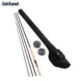 Fly Fishing Starter Kit Including 021C9-10#/11-12# 4.2m Carbon Rod 9/11 (110mm) Fly Reel Spare Spool