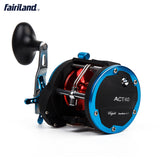 4BB 4.1:1 ACT40 Boat Fishing Reel Drum Trolling Reel Right Hand 18KG Drag Power Baitcasting Reel-USA