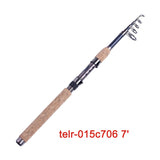 US fairiland THELON 36T Carbon Telescopic Fishing Rod w/ Metal Reel Seat