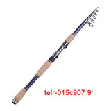 US fairiland THELON 36T Carbon Telescopic Fishing Rod w/ Metal Reel Seat